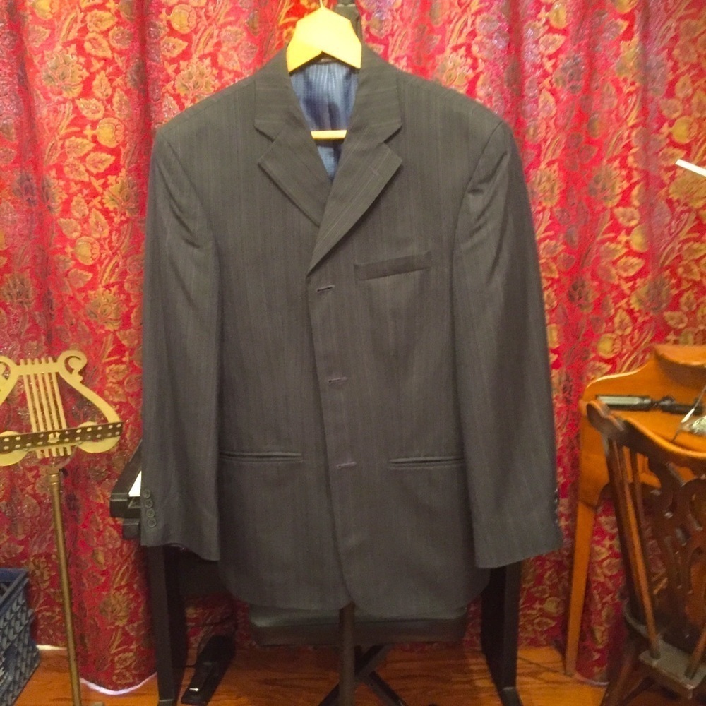 Hagger Enterprise Sport Coat 38R black with stripes